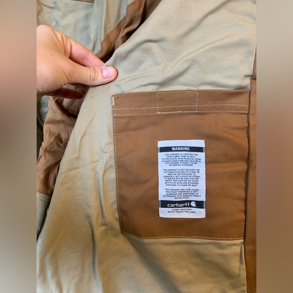 Carhartt Men's Full Swing Quick Duck Flame-Resistant Jacket Size XL - Picture 7 of 14